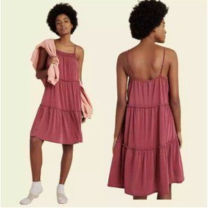 Anthropologie Saturday Sunday Etta Tiered Sun Dress XS New NWT RARE HTF Red Pink